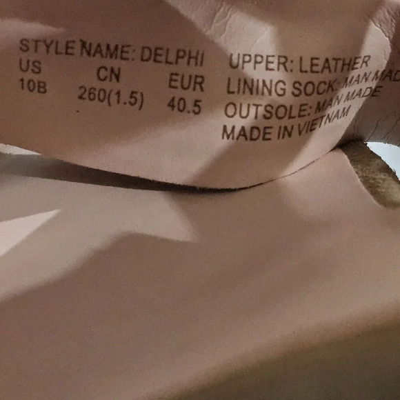 Kate Spade Delphi Platform Sandal Heel Roasted Almond Tan Suede Size 10 - Picture 12 of 13